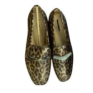 Kate Spade Women’s Lana Leopard Bronze Multi Brown Loafers new in box size 8.5